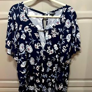 Torrid Navy Blue Jumpsuit